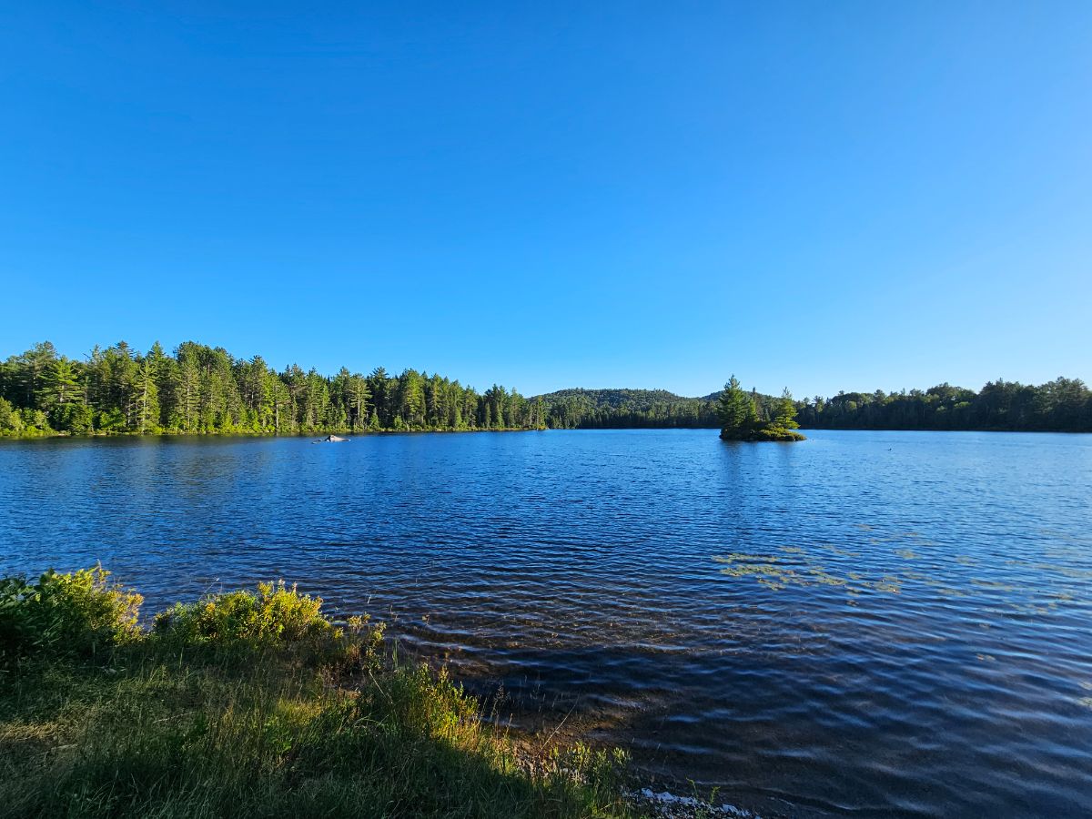 Paysage de camping pour Very Quiet site on lake front
