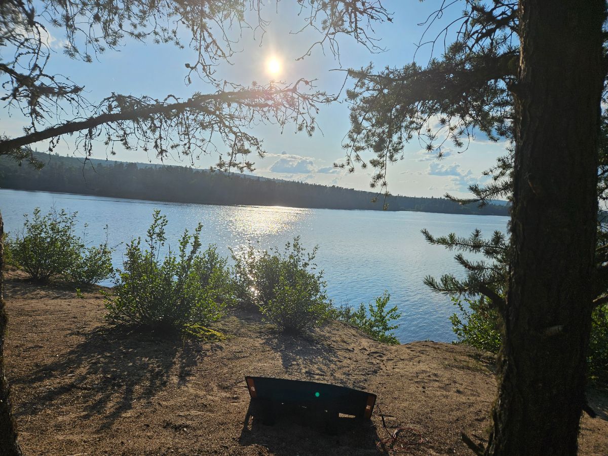 Photo of Superb Sunset site on a large lake