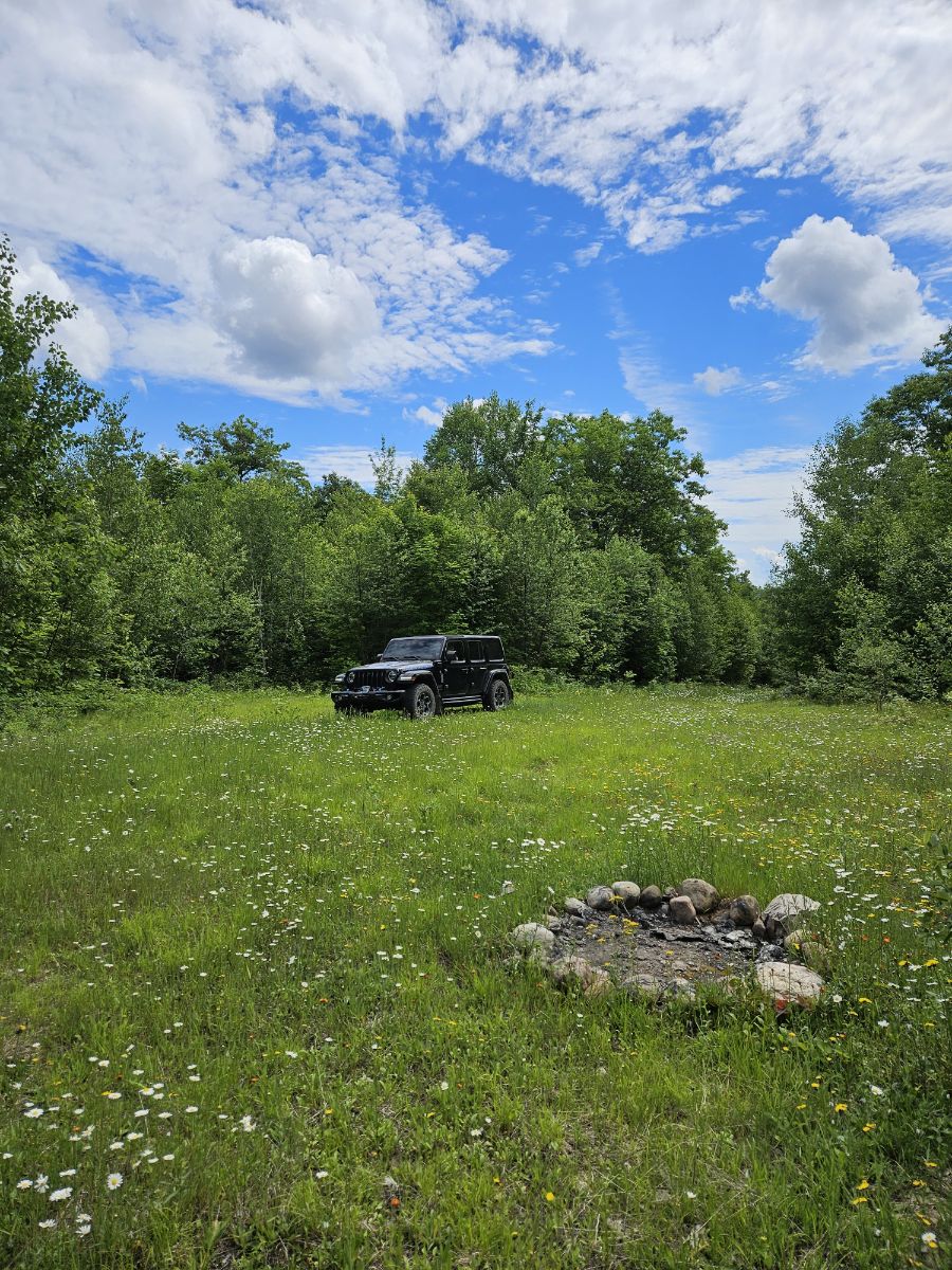Photo of Group site at end of side trail